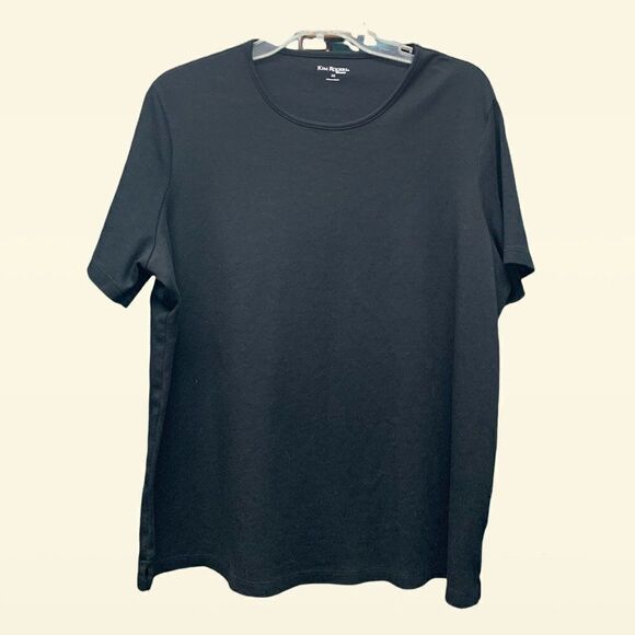 Kim Rogers Short Sleeve Black T-Shirt Size 1X - Picture 1 of 4